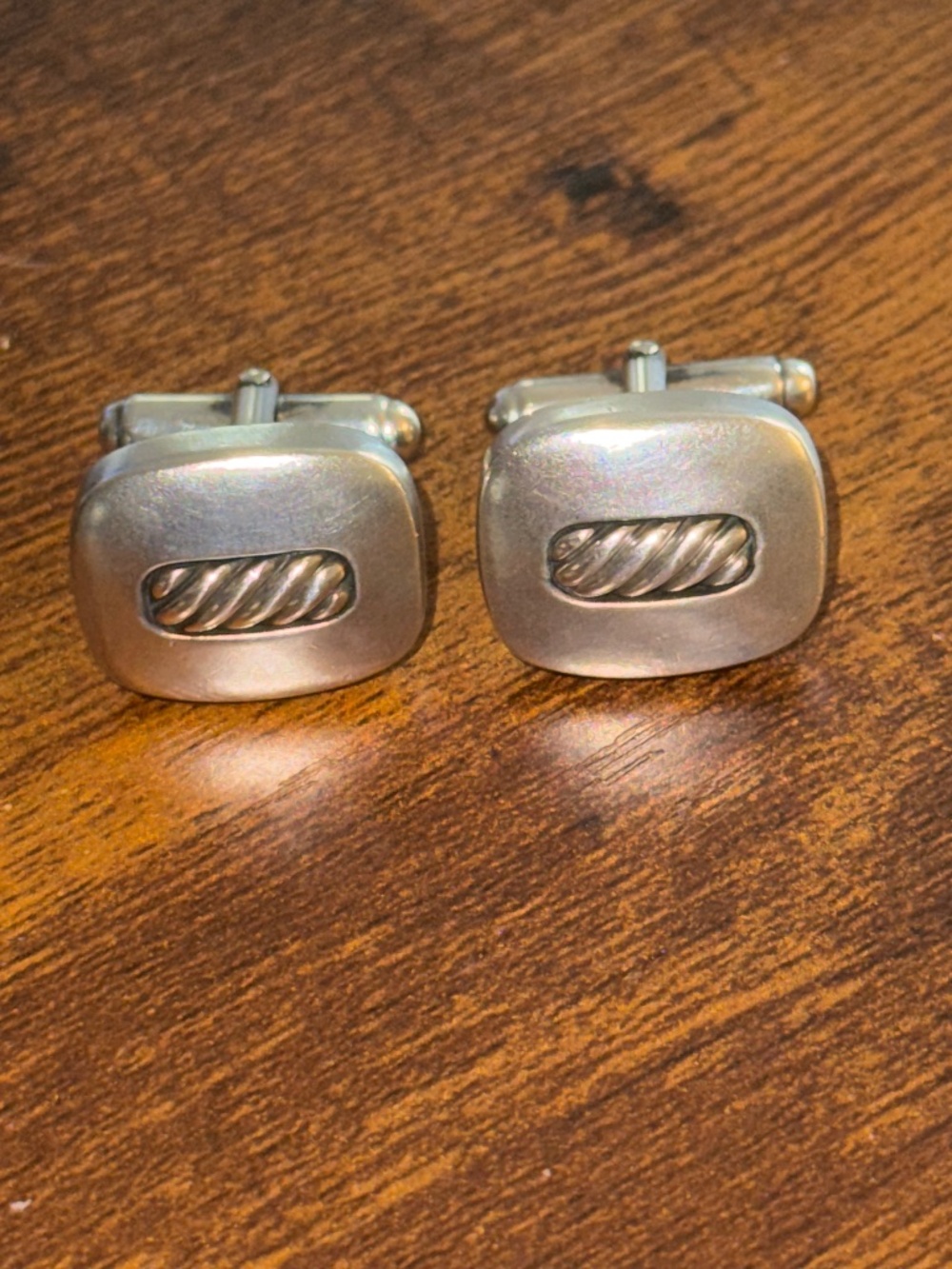 David Yurman Authentic Estate Cufflinks Silver